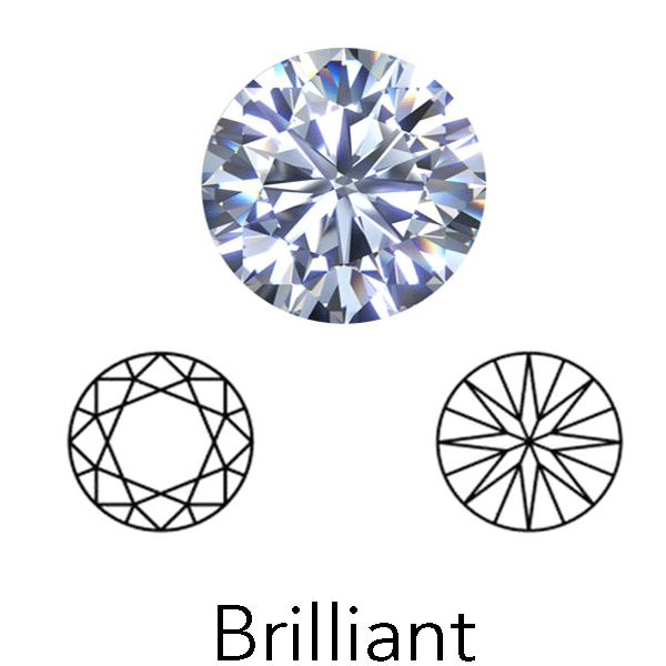 brilliant cut display of LONITÉ cremation diamonds from hair or cremation ashes