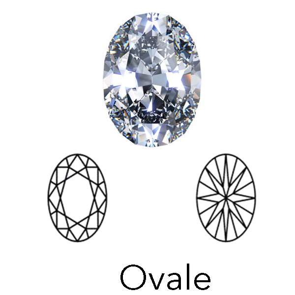 oval cut display of LONITÉ memorial diamond from hair or cremation ashes